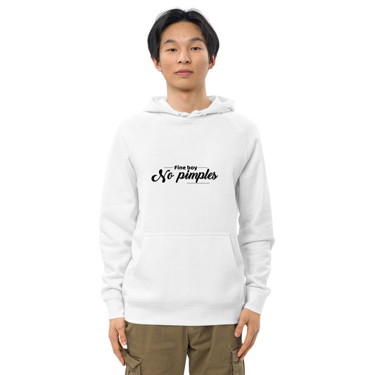 Fine Boy No Pimples Unisex kangaroo pocket hoodie