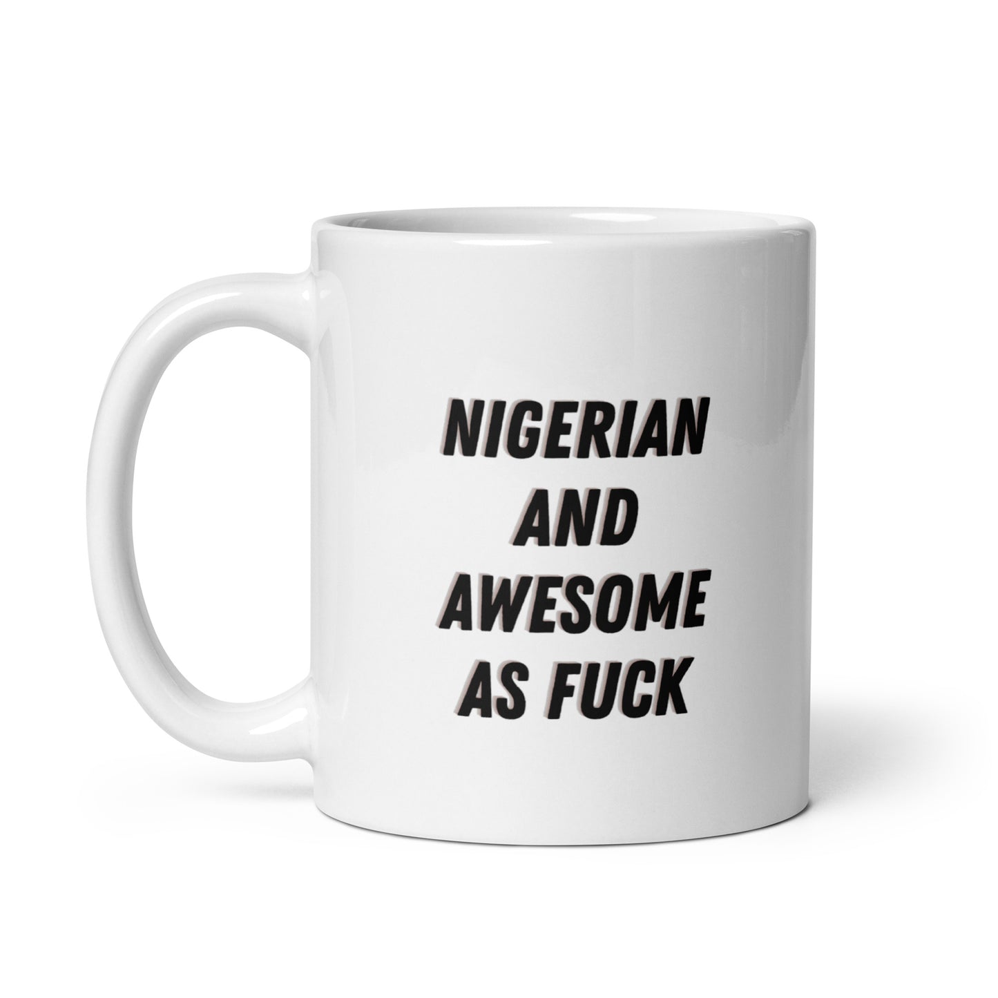 Awesome as F*ck White glossy mug