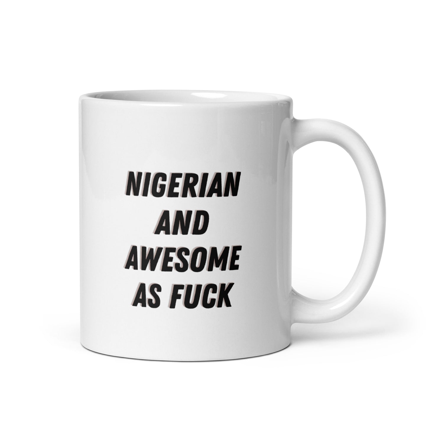 Awesome as F*ck White glossy mug